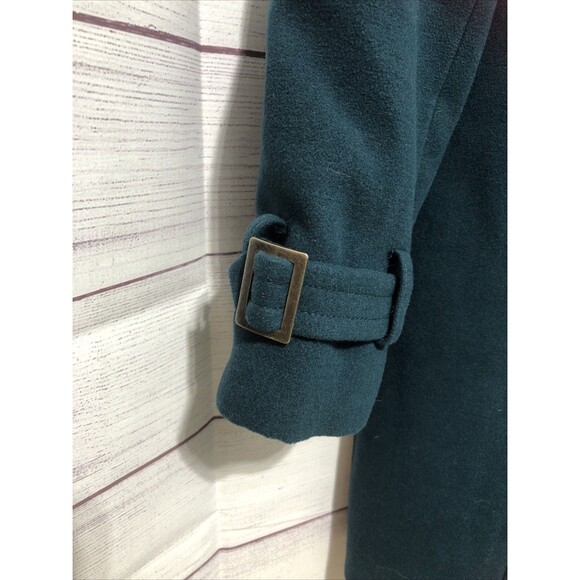 TRIBAL Women’s Dark Teal Poly/Rayon Pea Coat Sz 8 EUC - Picture 3 of 9